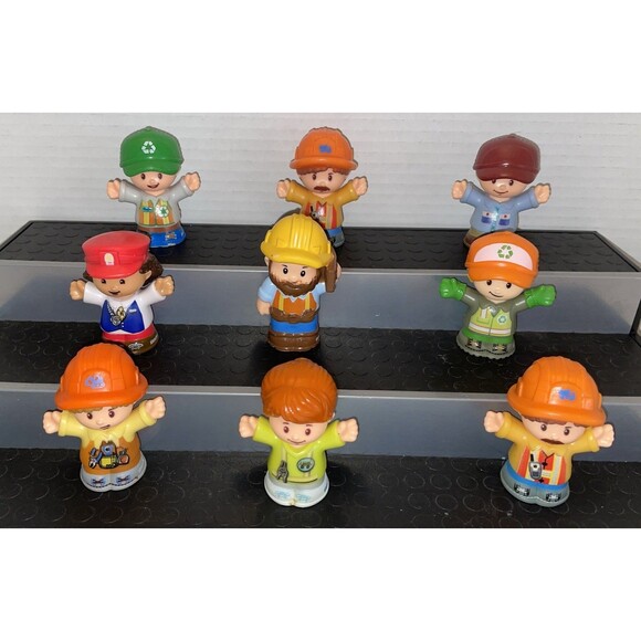 Fisher Price Little People Mixed Lot of 9 Figures - Workers Helpers Jobs - Picture 1 of 9